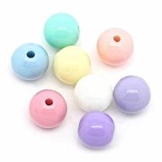 Perler i pastel candy farver. Mix. 8 mm. 50 stk.